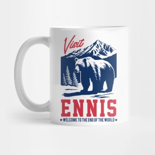 Visit Ennis, Alaska - Original Faded Style Design Mug